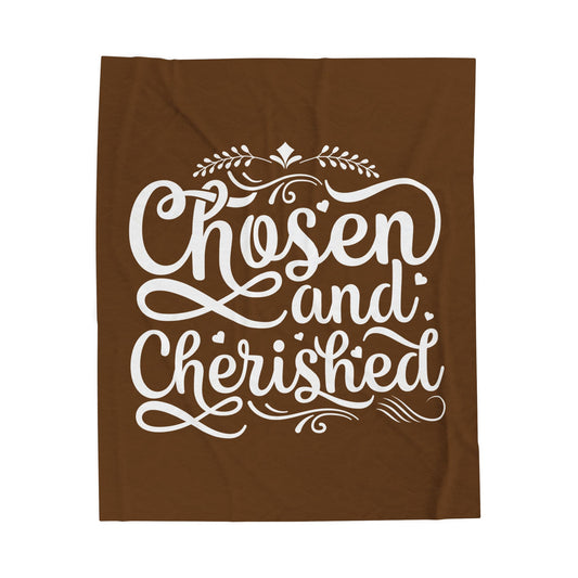 Chosen & Cherished Velveteen Plush Blanket