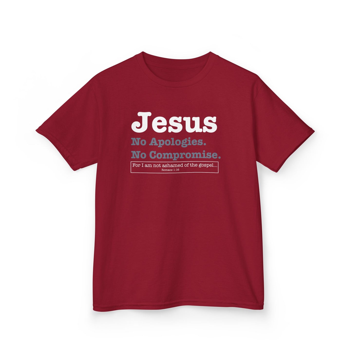 Jesus. No Apologies. No Compromises Kids Tee