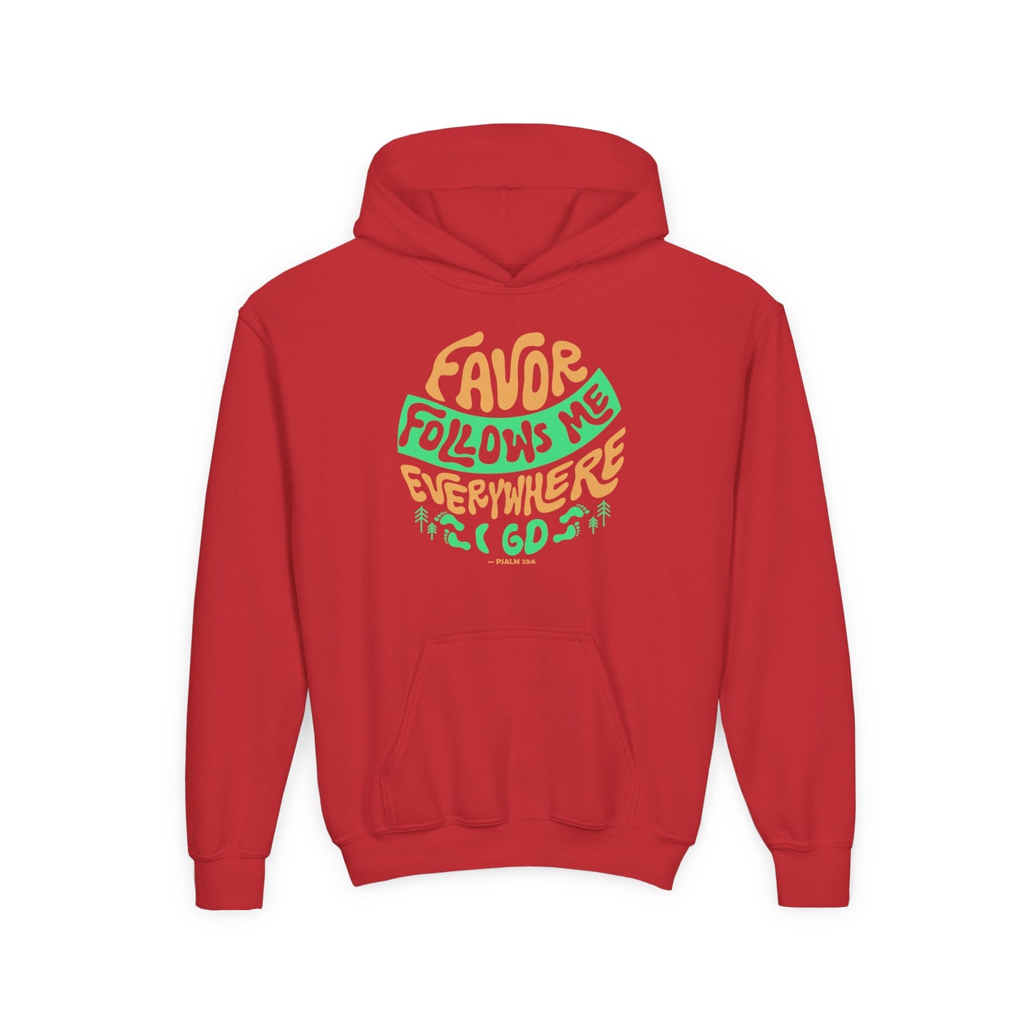 Favor Follows Me Everywhere I Go Youth Hoodie