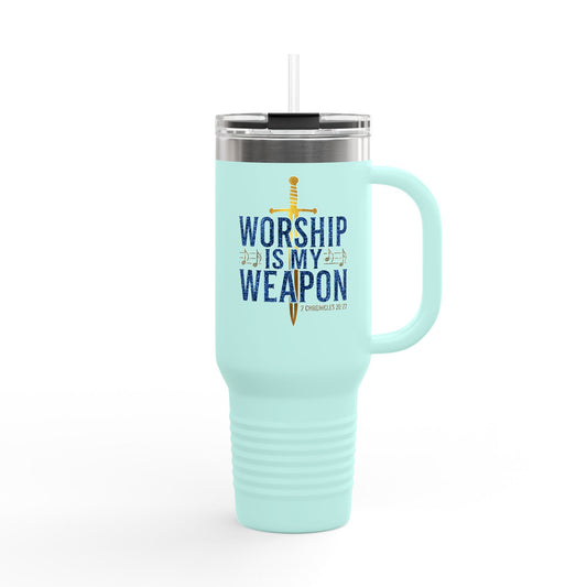 Worship is My Weapon Travel Mug