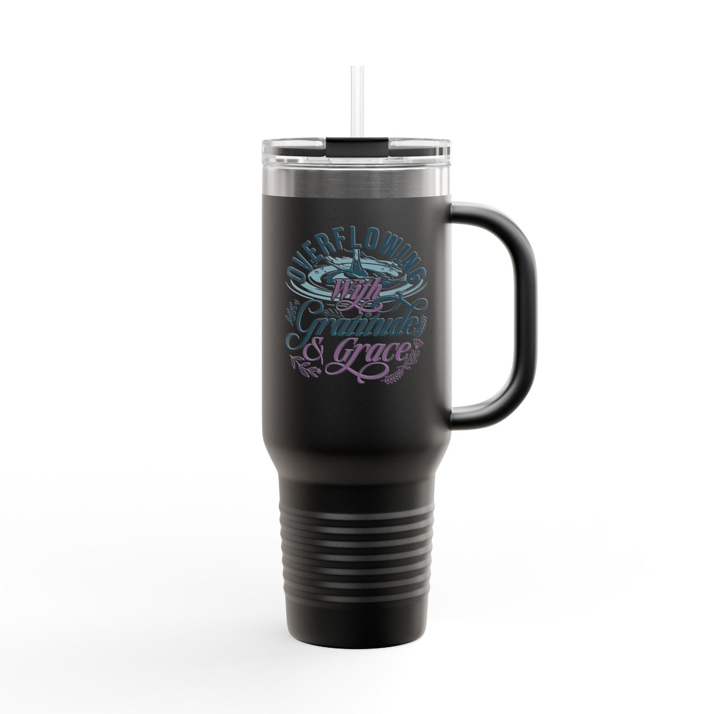 Overflowing with Gratitude & Grace Travel Mug