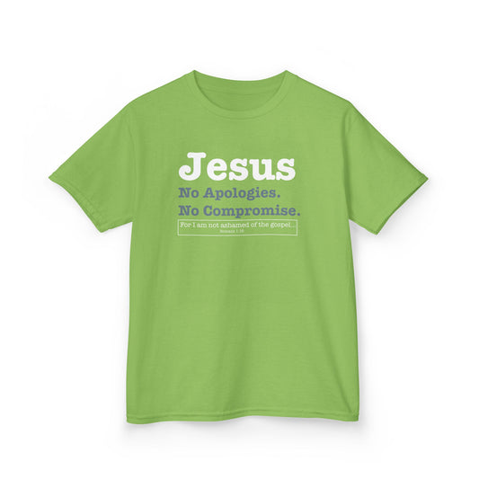 Jesus. No Apologies. No Compromises Kids Tee