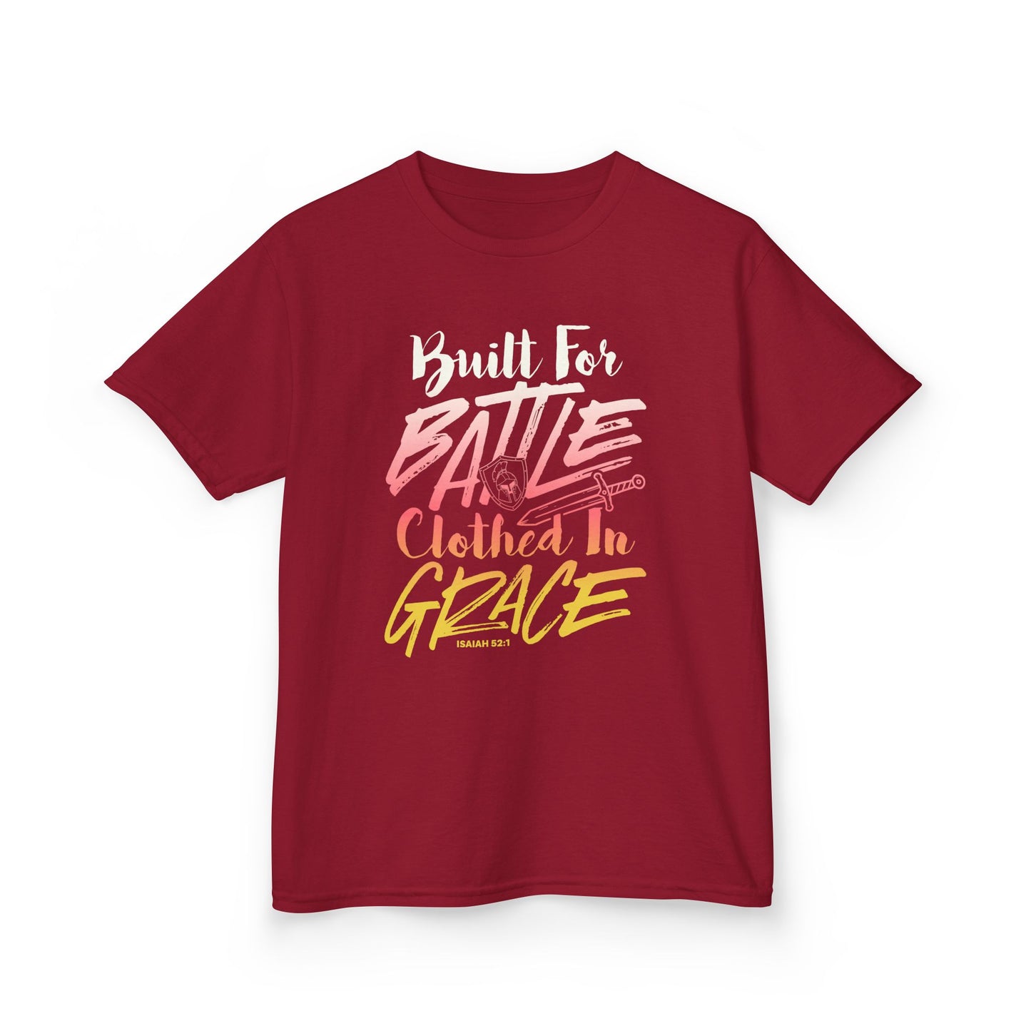 Built for Battle. Clothed in Grace. Kids Tee