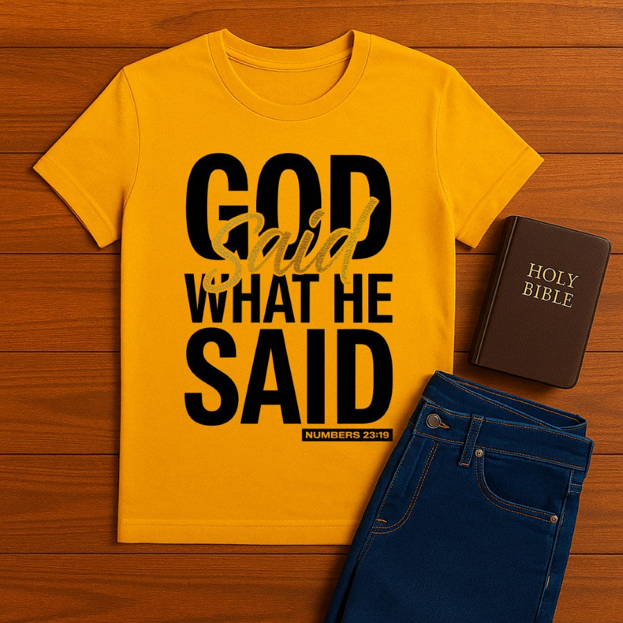God said what He said Tee