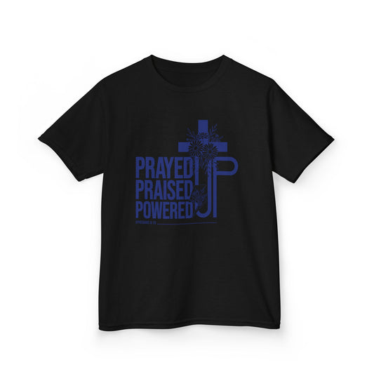 Prayed Up. Praised Up. Powered Up Kids Tee