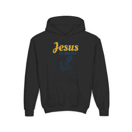 Jesus My Anchor Youth Hoodie