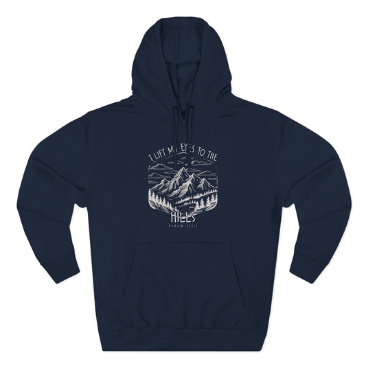 I lift my eyes to the hills Hoodie