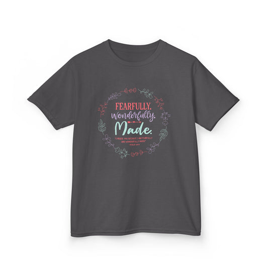 Fearfully. Wonderfully. Made Kids Tee
