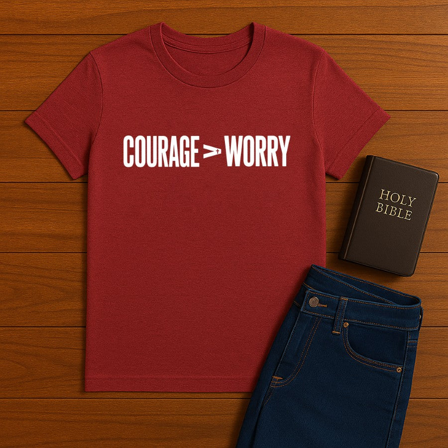 Courage > Worry Tee
