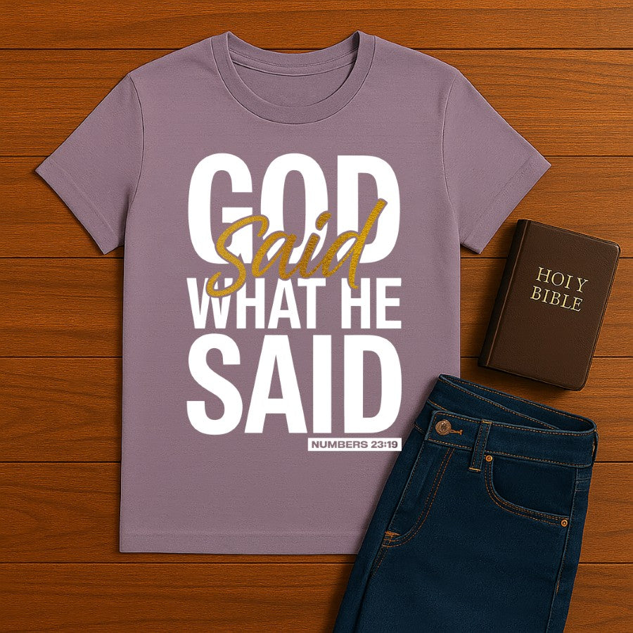 God said what He said Tee