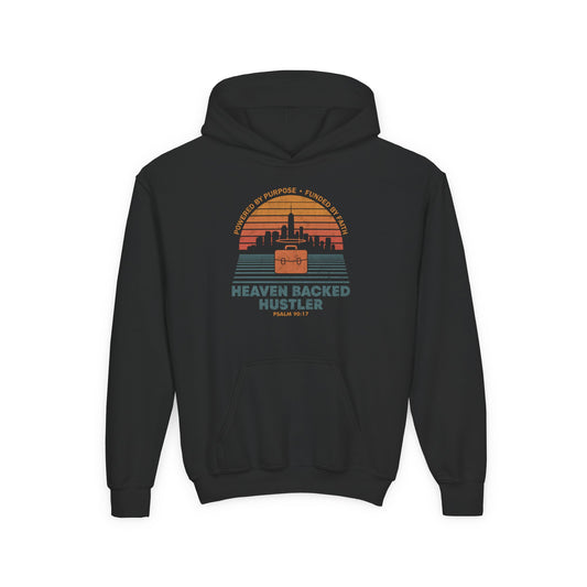 Heaven Backed Hustler Youth Hoodie
