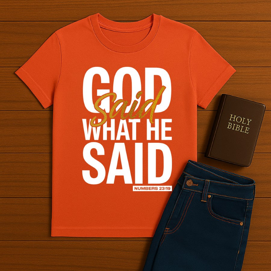 God said what He said Tee