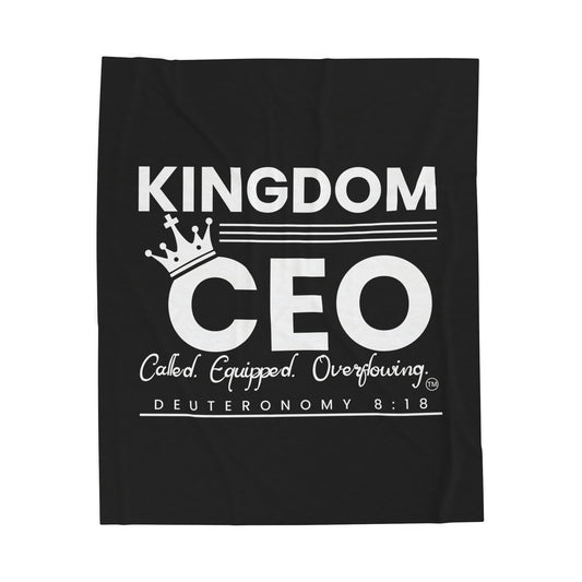 CEO: Christ Empowers Ownership Velveteen Plush Blanket