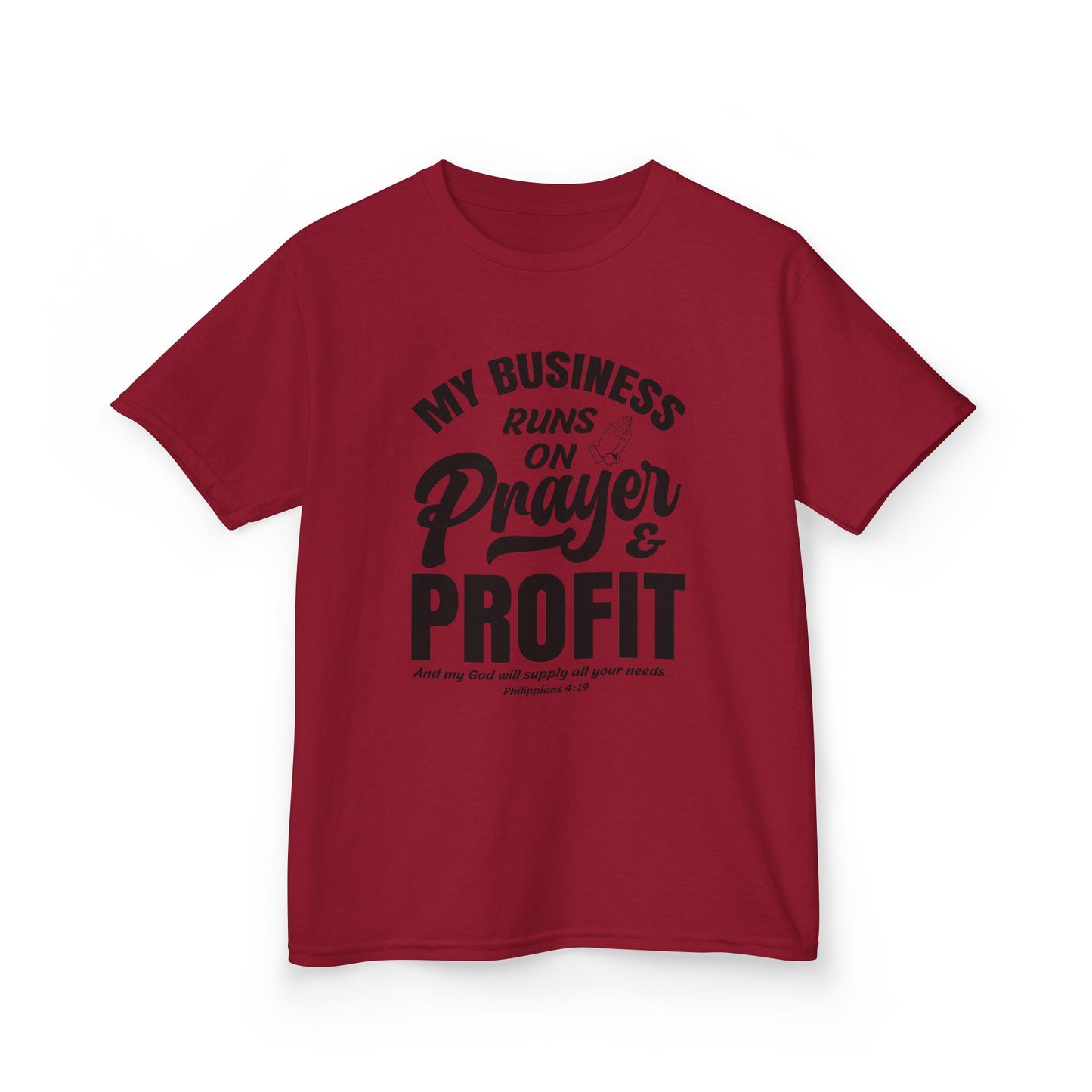 My Business Runs on Prayer & Profit Kids Tee