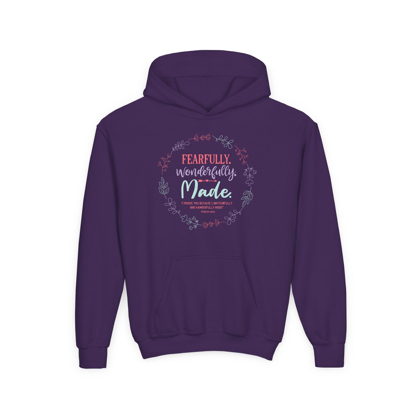 Fearfully. Wonderfully. Made Youth Hoodie