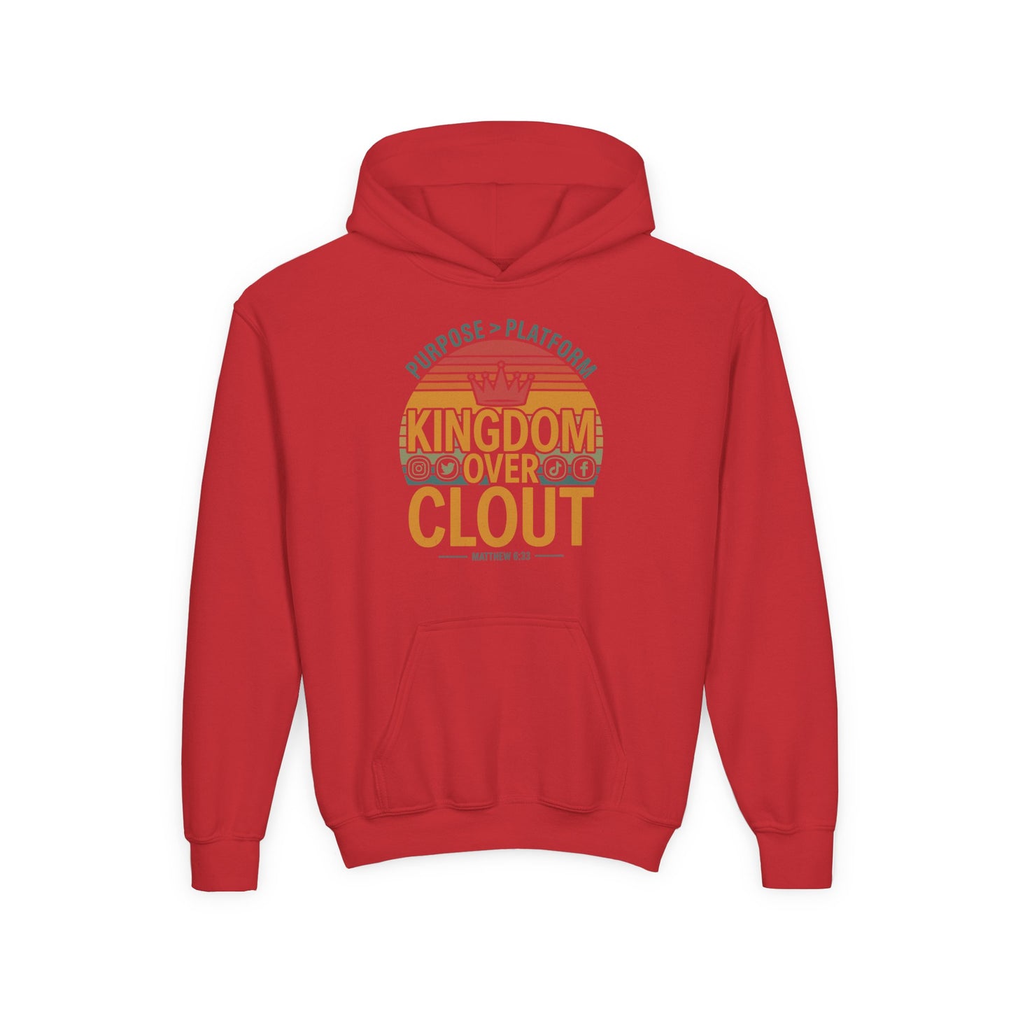 Kingdom Over Clout Youth Hoodie