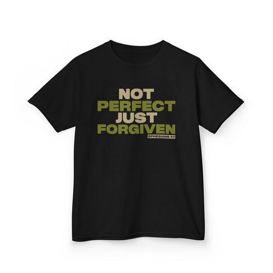 Not Perfect. Just Forgiven Kids Tee