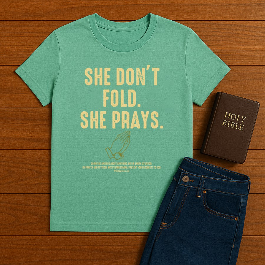 She Don't Fold Tee