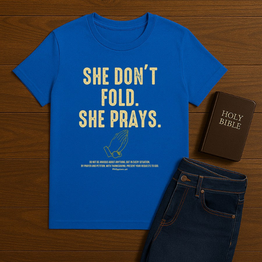 She Don't Fold Tee