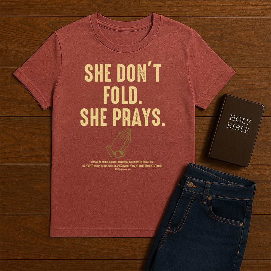 She Don't Fold Tee