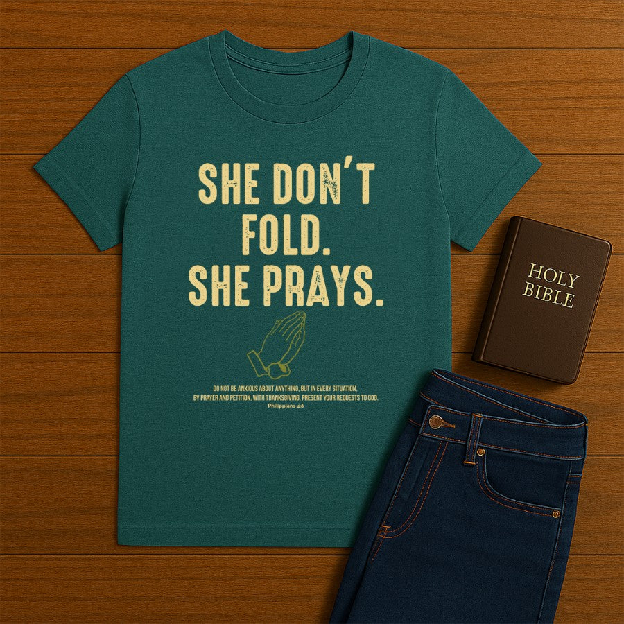 She Don't Fold Tee