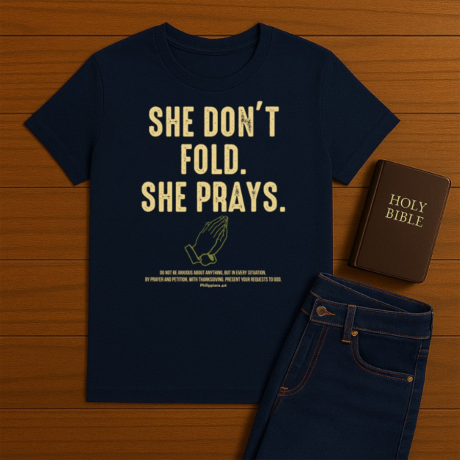 She Don't Fold Tee