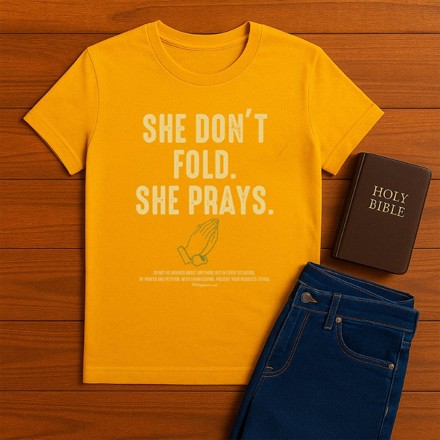 She Don't Fold Tee