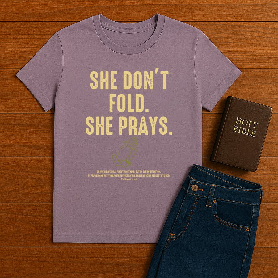 She Don't Fold Tee
