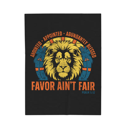 Favor Ain’t Fair Velveteen Plush Blanket