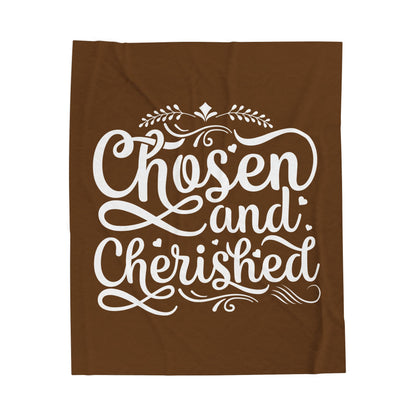 Chosen & Cherished Velveteen Plush Blanket