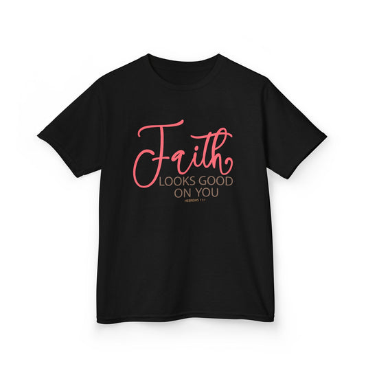 Faith Looks Good on You Kids Tee