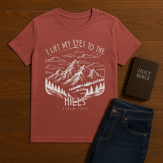 I Lift my eyes to the hills  Tee