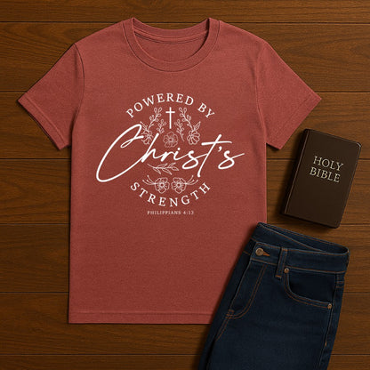 Powered By Christ  Tee