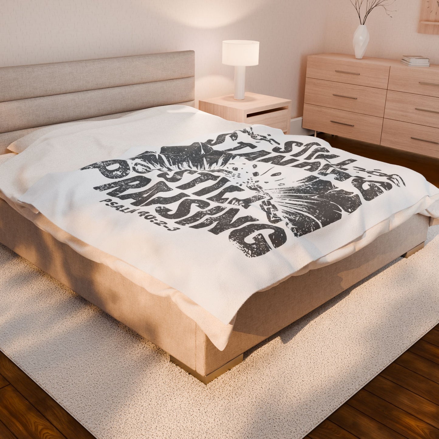 Still Standing. Still Praising Velveteen Plush Blanket