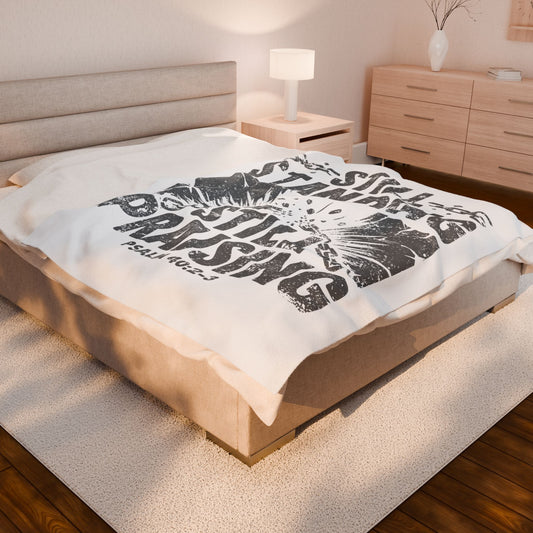 Still Standing. Still Praising Velveteen Plush Blanket