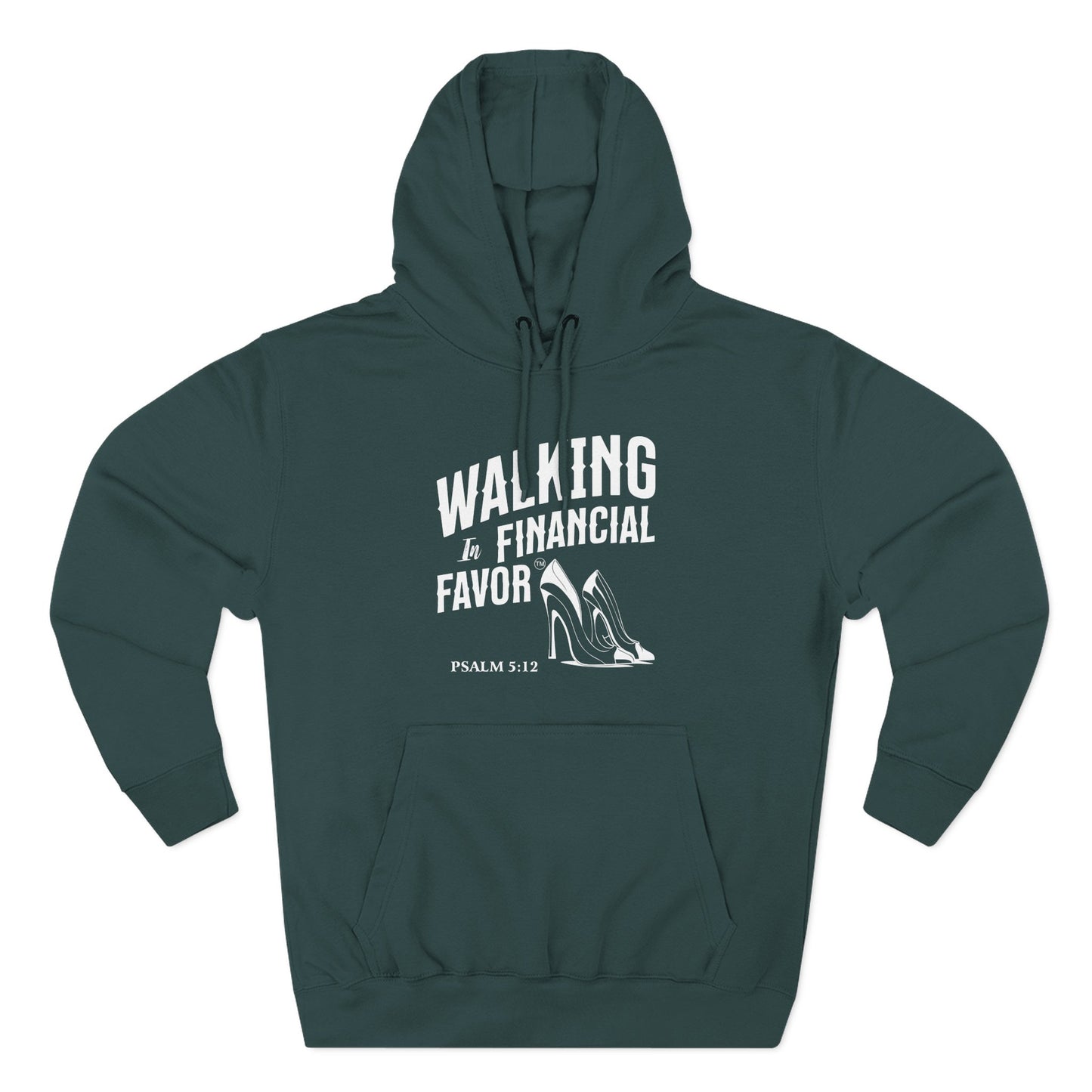 Walking in Financial Favor™" with Footprint  Hoodie