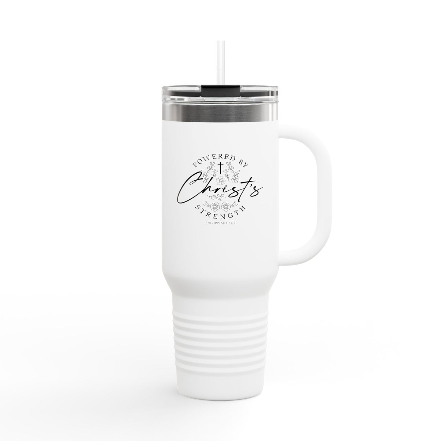 Powered by Christ’s Strength Travel Mug