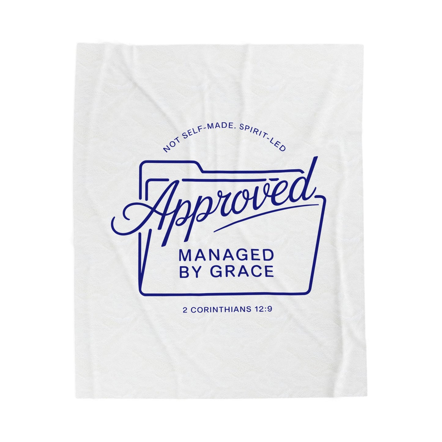 Approved managed by Grace  Velveteen Plush Blanket