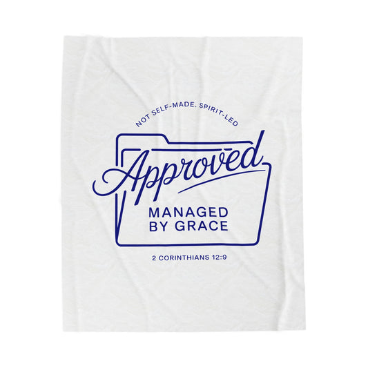 Approved managed by Grace  Velveteen Plush Blanket