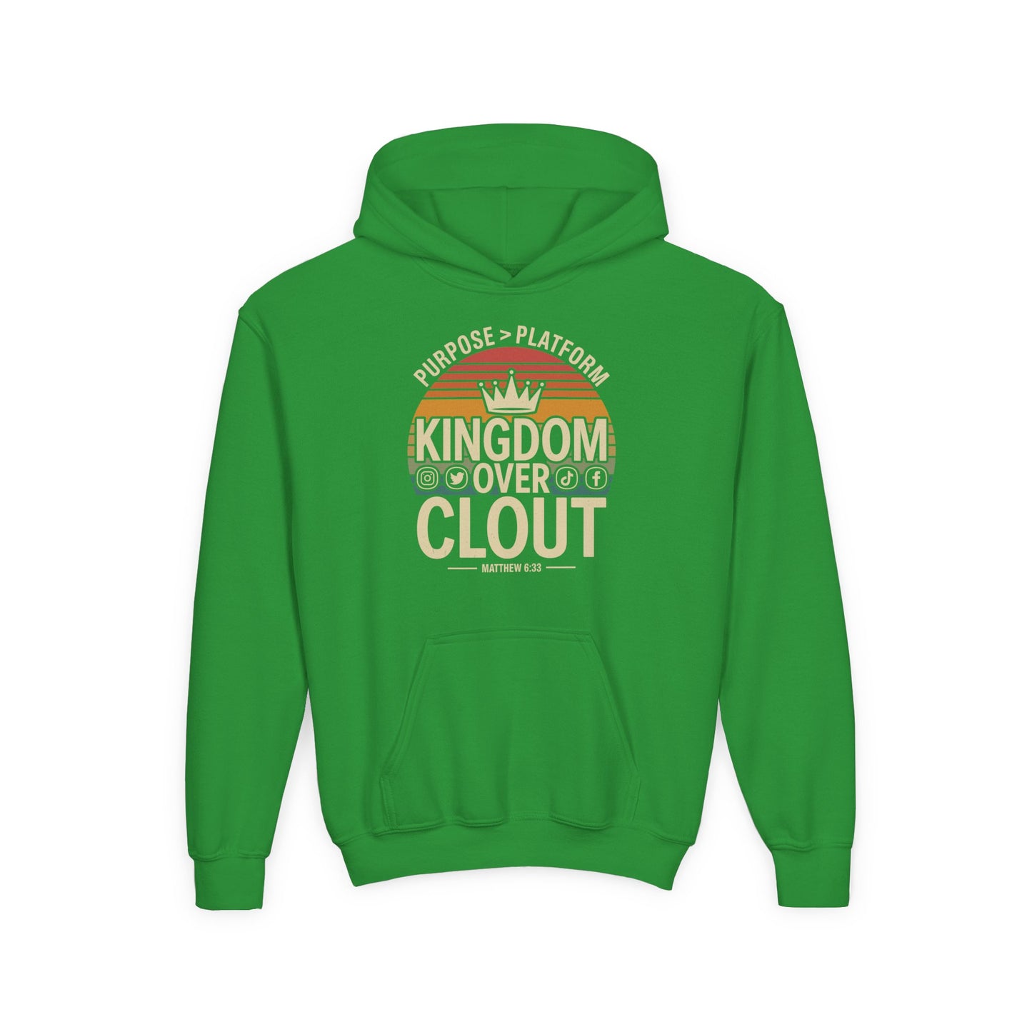 Kingdom Over Clout Youth Hoodie