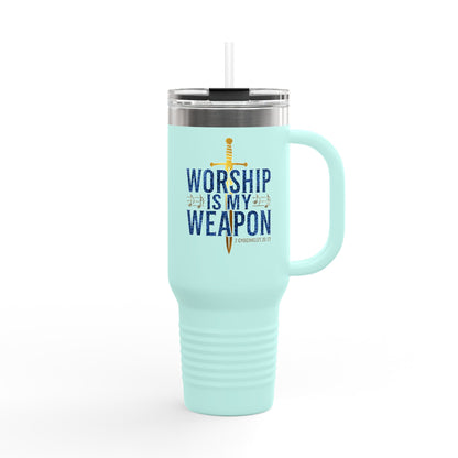Worship is My Weapon Travel Mug