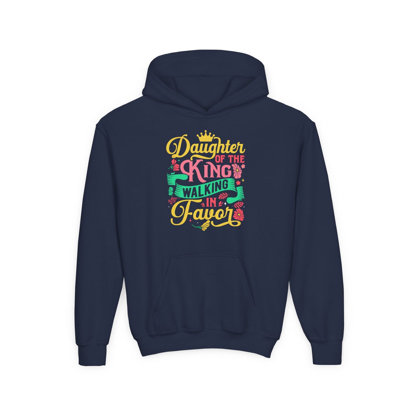 Daughter of the King walking in favor Youth Hoodie