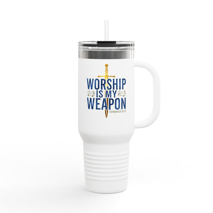 Worship is My Weapon Travel Mug