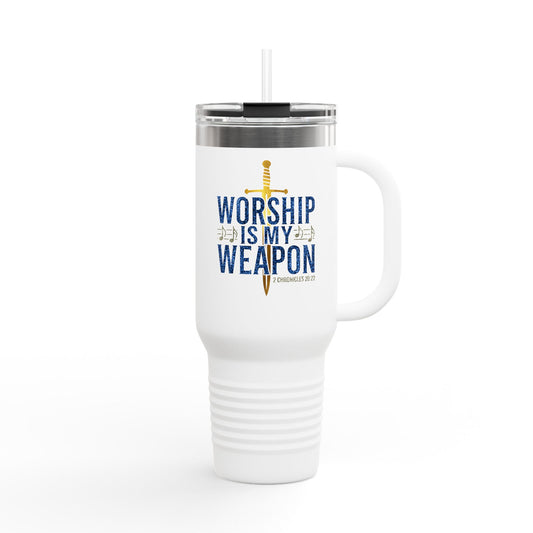 Worship is My Weapon Travel Mug