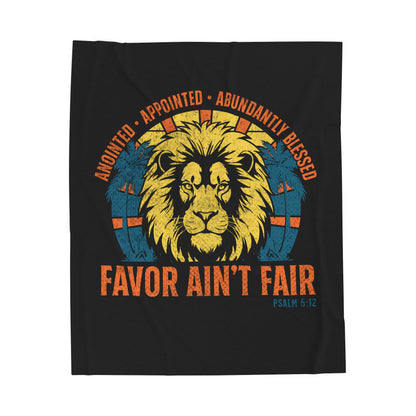 Favor Ain’t Fair Velveteen Plush Blanket