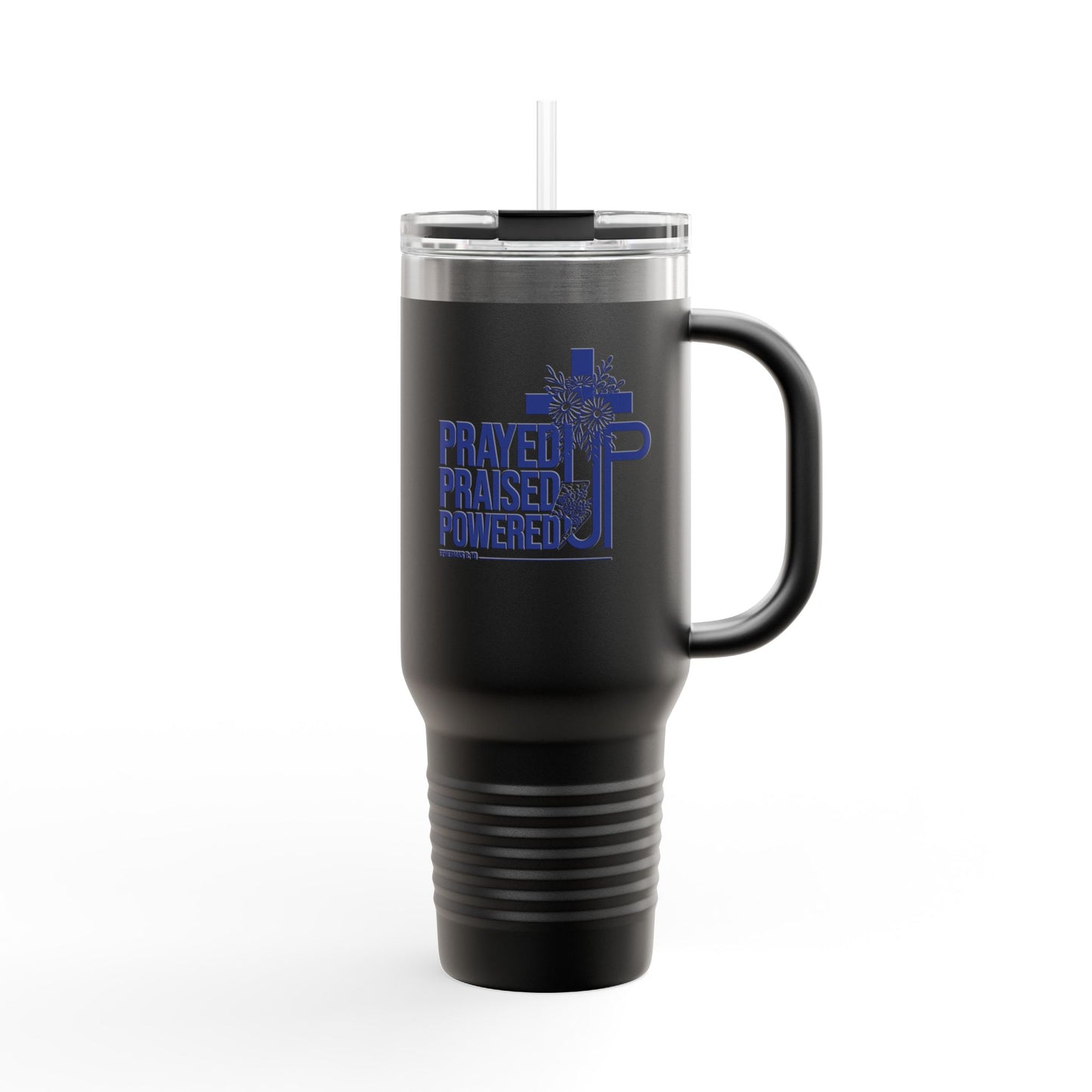 Prayed Up. Praised Up. Powered Up Travel Mug