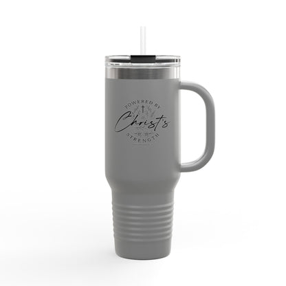Powered by Christ’s Strength Travel Mug