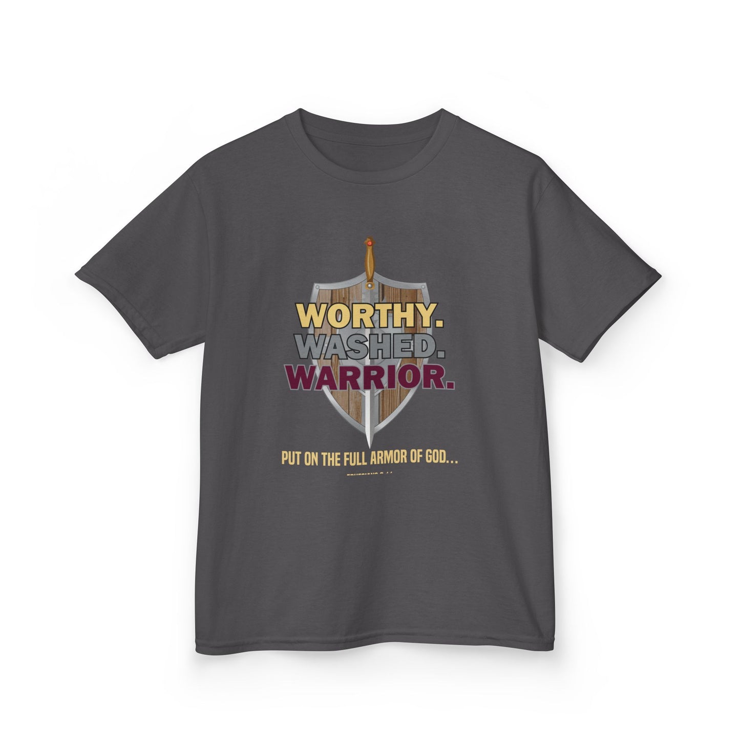 Worthy. Washed. Warrior Kids Tee