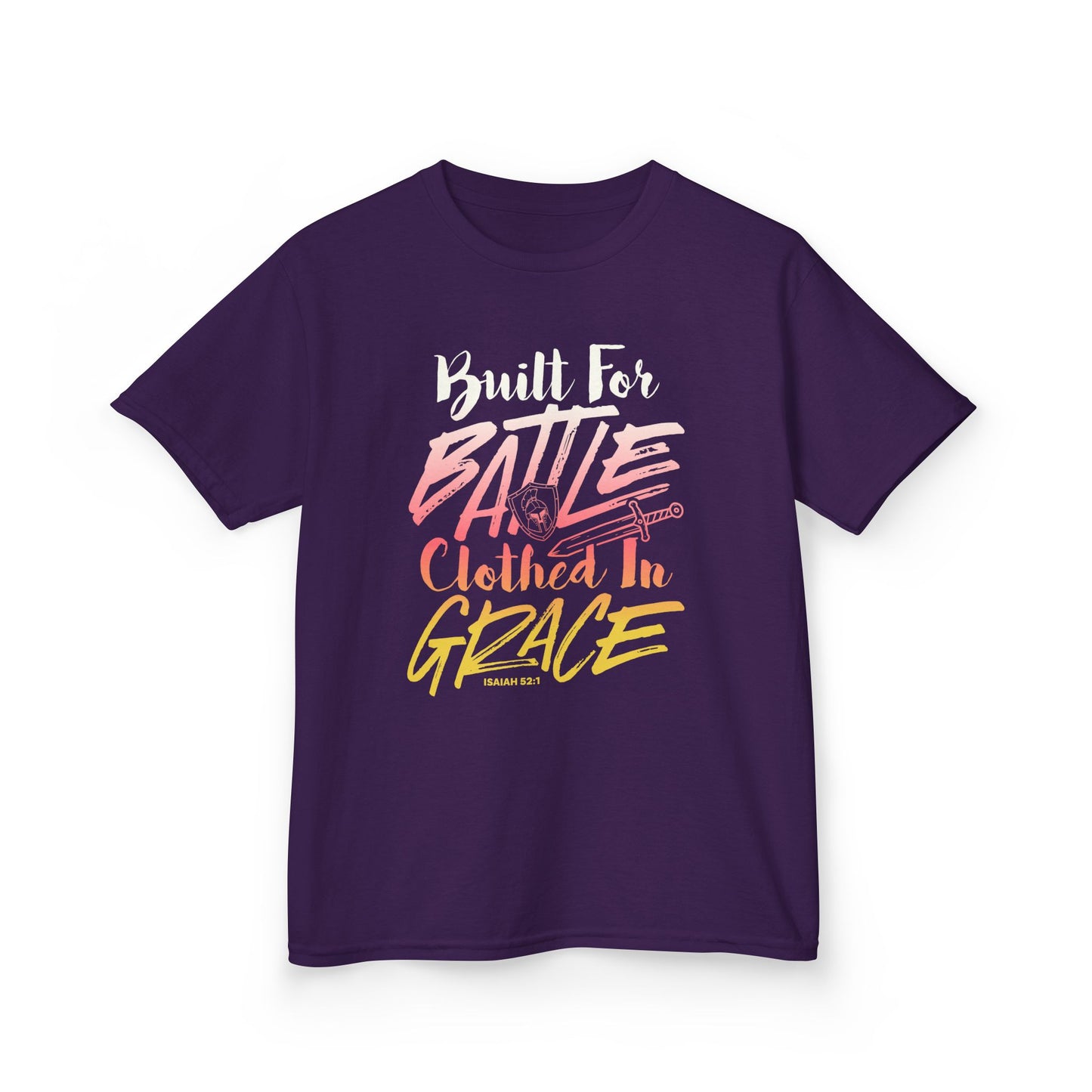 Built for Battle. Clothed in Grace. Kids Tee