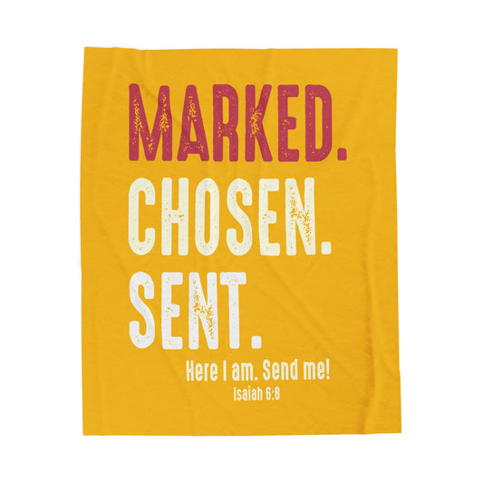 Marked. Chosen. Sent Velveteen Plush Blanket